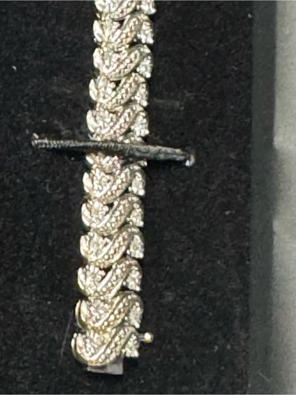 Macy’s 925 Silver link Bracelet 1CTTW, size 7.25 - Women Jewelry